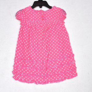 Old Navy Pink Polka Dot Baby Girl's Easter Spring Dress Size 18-24 Months